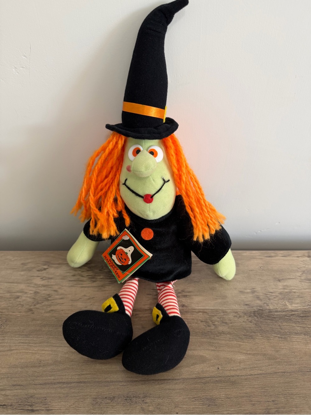 Vintage California Stuffed Toys Horrifina Witch Halloween Plush Tags